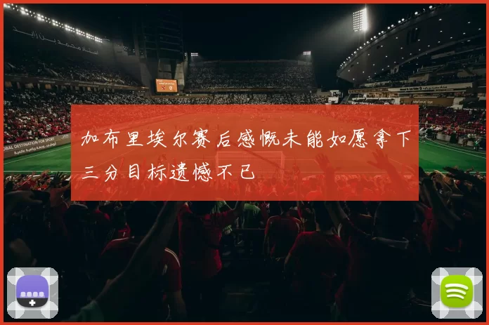 加布里埃尔赛后感慨未能如愿拿下三分目标遗憾不已