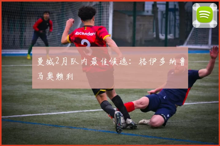 曼城2月队内最佳候选：格伊多纳鲁马奥赖利