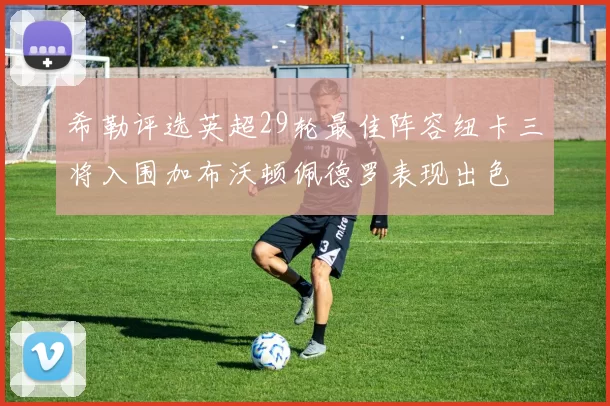 希勒评选英超29轮最佳阵容纽卡三将入围加布沃顿佩德罗表现出色